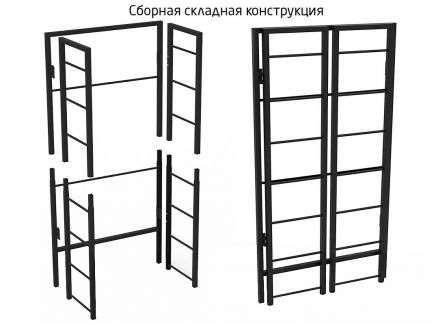 Фото 9: Стеллаж 4-х ярусный, трапеция 3 - LDSP.005-1