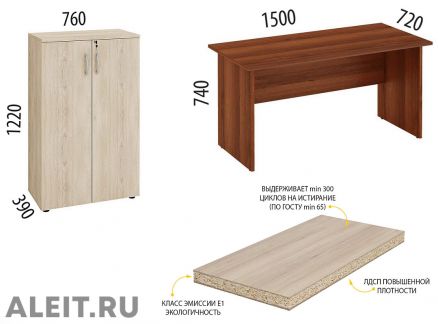 Стол для офиса, тумба и шкаф в в Новороссийске, мебель для персонала Краснодарский край