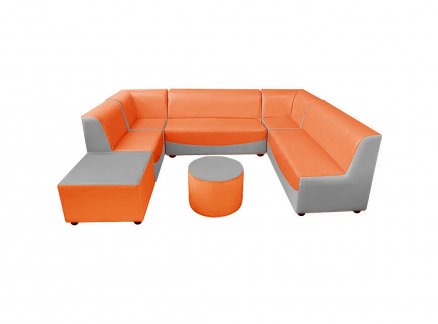 Фото 12: Модульная мебель для ДОУ - диваны, угловые модули, кресла и пуфик... 6 - ROM.01.K
